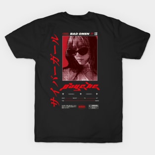 Vaporwave Girl Psyche Citypop Design T-Shirt